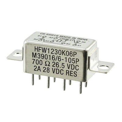 HFW1230K06P by TE Connectivity Aerospace, Defense and Marine - RELAY GEN PURPOS DPDT 2A 26.5VDC