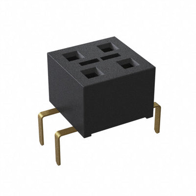 HLE-102-02-G-DV-PE-BE-TR by Samtec Inc. - CONNECTOR RECPT 4POS 0.1 GOLD PCB