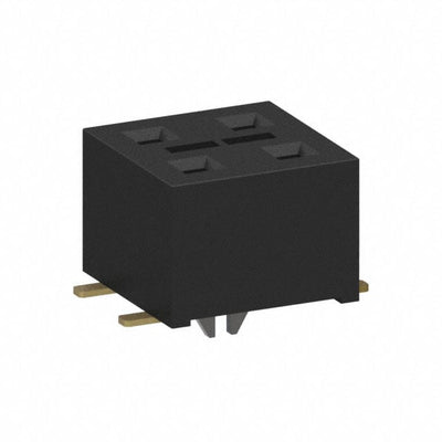 HLE-102-02-H-DV-LC by Samtec Inc. - CONNECTOR RECPT 4POS 0.1 GOLD SMD