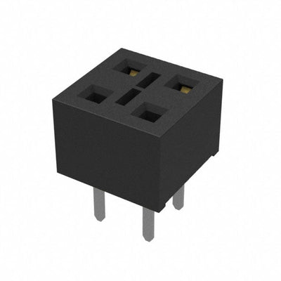 HLE-102-02-S-DV-TE-TR by Samtec Inc. - CONNECTOR RECPT 4POS 0.1 GOLD PCB