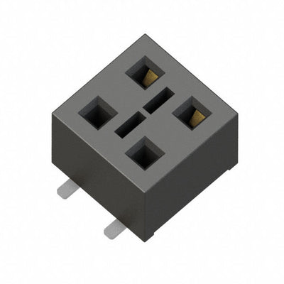 HLE-102-02-F-DV-BE-TR by Samtec Inc. - CONNECTOR RECPT 4POS 0.1 GOLD SMD
