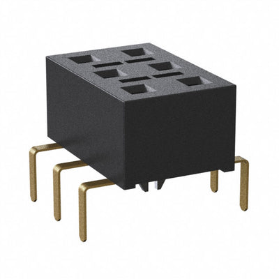 HLE-103-02-G-DV-PE-BE-LC by Samtec Inc. - CONNECTOR RECPT 6POS 0.1 GOLD PCB