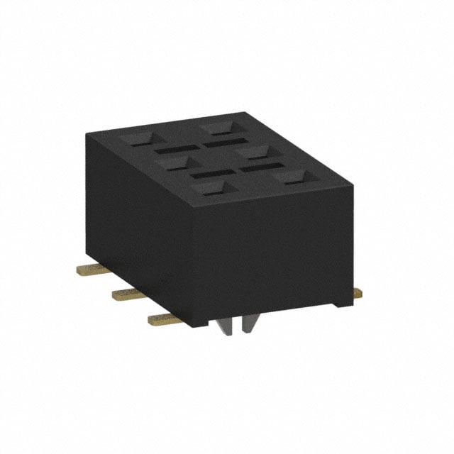 HLE-103-02-G-DV-BE-LC-K by Samtec Inc. - CONNECTOR RECPT 6POS 0.1 GOLD SMD