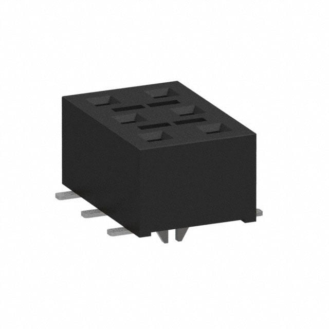 HLE-103-02-S-DV-BE-LC-K by Samtec Inc. - CONNECTOR RECPT 6POS 0.1 GOLD SMD