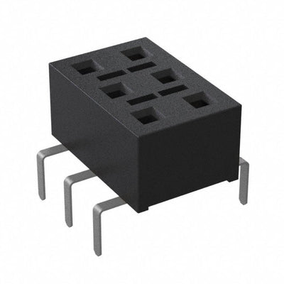 HLE-103-02-S-DV-PE-BE by Samtec Inc. - CONNECTOR RECPT 6POS 0.1 GOLD PCB