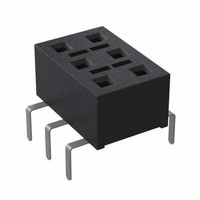 HLE-103-02-LM-DV-PE by Samtec Inc. - CONNECTOR RECPT 6POS 0.1 GOLD PCB