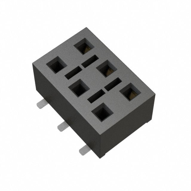 HLE-103-02-S-DV-BE-K-TR by Samtec Inc. - CONNECTOR RECPT 6POS 0.1 GOLD SMD
