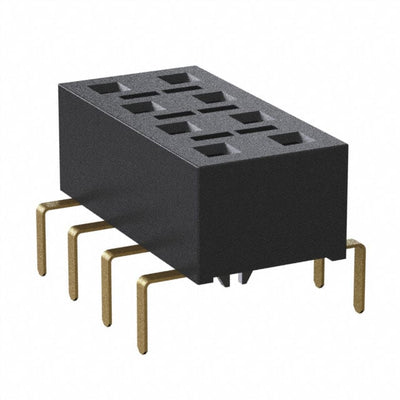 HLE-104-02-G-DV-PE-LC by Samtec Inc. - CONNECTOR RECPT 8POS 0.1 GOLD PCB
