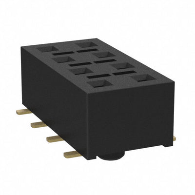 HLE-104-02-G-DV-BE-A-K-TR by Samtec Inc. - CONNECTOR RECPT 8POS 0.1 GOLD SMD