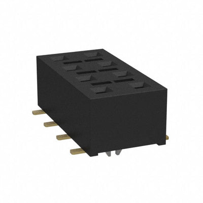 HLE-104-02-G-DV-BE-LC-TR by Samtec Inc. - CONNECTOR RECPT 8POS 0.1 GOLD SMD