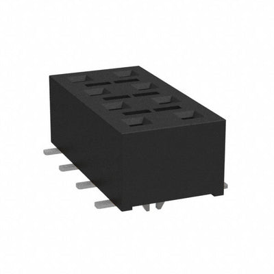 HLE-104-02-S-DV-LC-K by Samtec Inc. - CONNECTOR RECPT 8POS 0.1 GOLD SMD