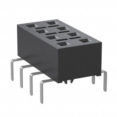 HLE-104-02-S-DV-PE-BE-LC by Samtec Inc. - CONNECTOR RECPT 8POS 0.1 GOLD PCB