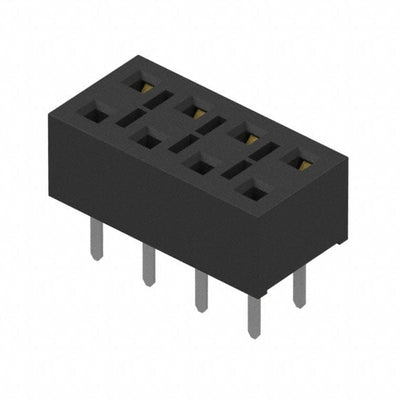HLE-104-02-SM-DV-TE by Samtec Inc. - CONNECTOR RECPT 8POS 0.1 GOLD PCB