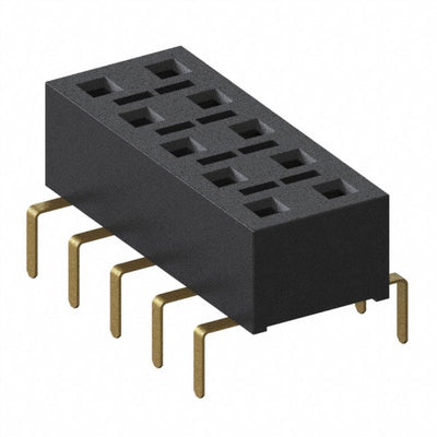 HLE-105-02-G-DV-PE-BE-TR by Samtec Inc. - CONNECTOR RECPT 10POS 0.1 GOLD PCB