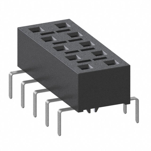 HLE-105-02-F-DV-PE-LC by Samtec Inc. - CONNECTOR RECPT 10POS 0.1 GOLD PCB