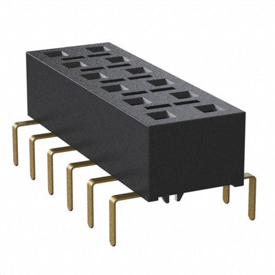 HLE-106-02-G-DV-PE-BE-LC by Samtec Inc. - CONNECTOR RECPT 12POS 0.1 GOLD PCB