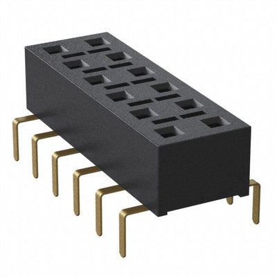 HLE-106-02-G-DV-PE by Samtec Inc. - CONNECTOR RECPT 12POS 0.1 GOLD PCB