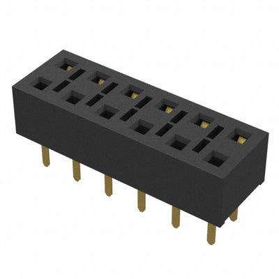 HLE-106-02-G-DV-TE by Samtec Inc. - CONNECTOR RECPT 12POS 0.1 GOLD PCB