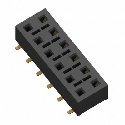 HLE-106-02-G-DV by Samtec Inc. - CONNECTOR RECPT 12POS 0.1 GOLD SMD