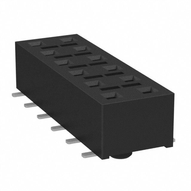 HLE-106-02-S-DV-A-TR by Samtec Inc. - CONNECTOR RECPT 12POS 0.1 GOLD SMD