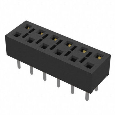HLE-106-02-L-DV-TE-TR by Samtec Inc. - CONNECTOR RECPT 12POS 0.1 GOLD PCB