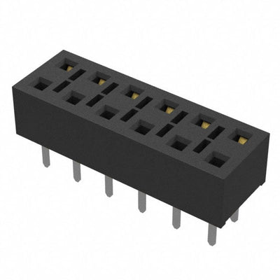 HLE-106-02-L-DV-TE-P-TR by Samtec Inc. - CONNECTOR RECPT 12POS 0.1 GOLD PCB