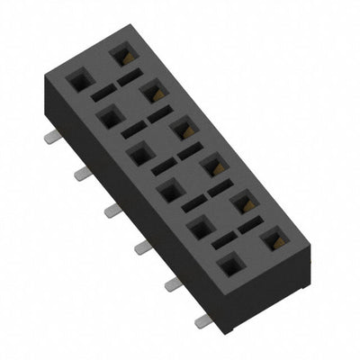 HLE-106-02-F-DV-BE-TR by Samtec Inc. - CONNECTOR RECPT 12POS 0.1 GOLD SMD