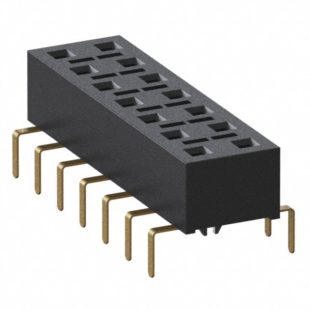 HLE-107-02-G-DV-PE-BE-LC by Samtec Inc. - CONNECTOR RECPT 14POS 0.1 GOLD PCB