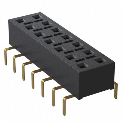 HLE-107-02-G-DV-PE-BE by Samtec Inc. - CONNECTOR RECPT 14POS 0.1 GOLD PCB