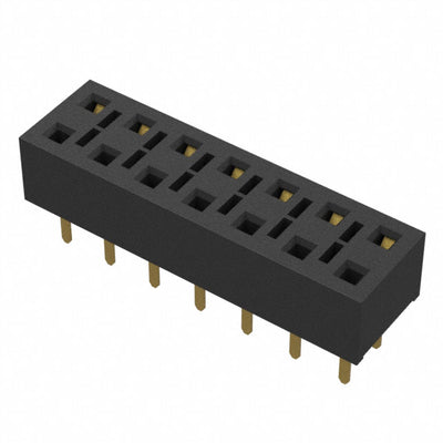 HLE-107-02-G-DV-TE-TR by Samtec Inc. - CONNECTOR RECPT 14POS 0.1 GOLD PCB