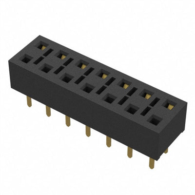 HLE-107-02-G-DV-TE-P by Samtec Inc. - CONNECTOR RECPT 14POS 0.1 GOLD PCB