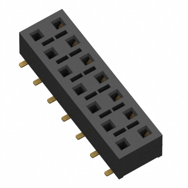 HLE-107-02-G-DV-BE by Samtec Inc. - CONNECTOR RECPT 14POS 0.1 GOLD SMD