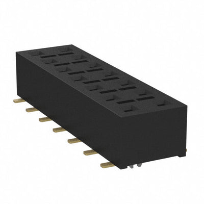 HLE-107-02-G-DV-LC-P by Samtec Inc. - CONNECTOR RECPT 14POS 0.1 GOLD SMD