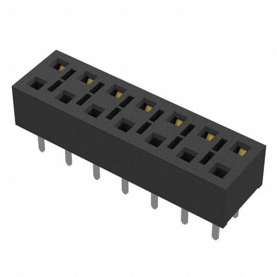 HLE-107-02-F-DV-TE by Samtec Inc. - CONNECTOR RECPT 14POS 0.1 GOLD PCB