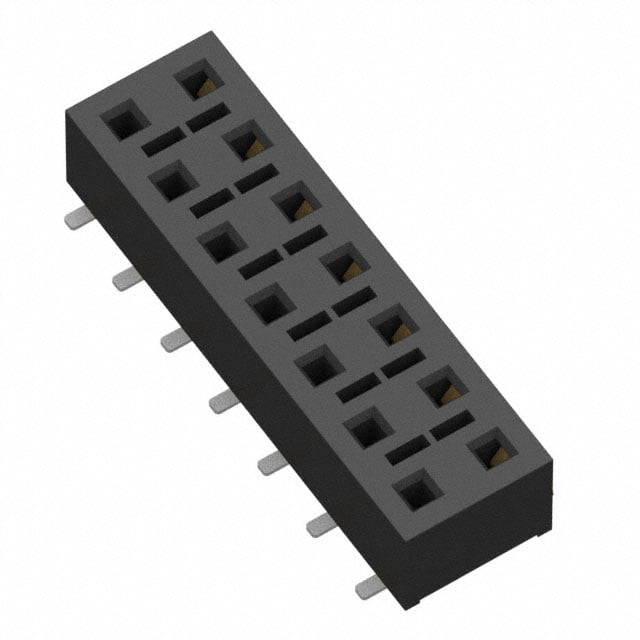 HLE-107-02-F-DV-P by Samtec Inc. - CONNECTOR RECPT 14POS 0.1 GOLD SMD