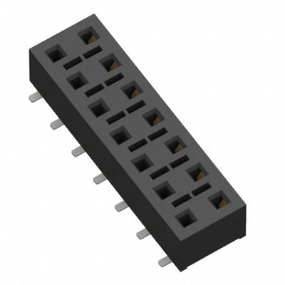 HLE-107-02-L-DV-TR by Samtec Inc. - CONNECTOR RECPT 14POS 0.1 GOLD SMD