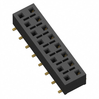 HLE-108-02-H-DV-BE-K-TR by Samtec Inc. - CONNECTOR RECPT 16POS 0.1 GOLD SMD