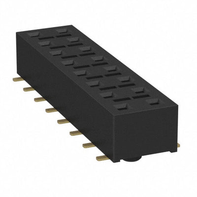 HLE-108-02-G-DV-BE-A-K by Samtec Inc. - CONNECTOR RECPT 16POS 0.1 GOLD SMD