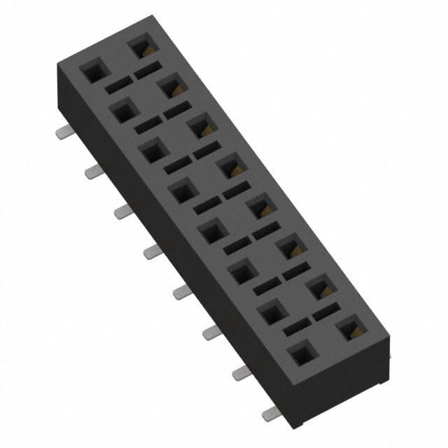 HLE-108-02-SM-DV-TR by Samtec Inc. - CONNECTOR RECPT 16POS 0.1 GOLD SMD