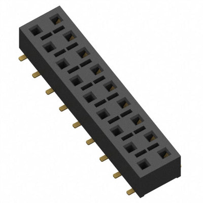 HLE-109-02-G-DV-K by Samtec Inc. - CONNECTOR RECPT 18POS 0.1 GOLD SMD