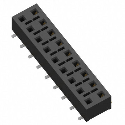 HLE-109-02-F-DV by Samtec Inc. - CONNECTOR RECPT 18POS 0.1 GOLD SMD