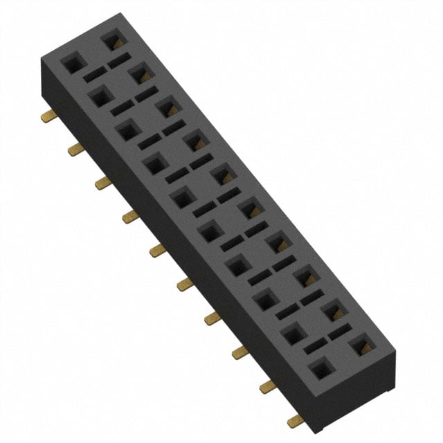 HLE-110-02-G-DV-BE-K by Samtec Inc. - CONNECTOR RECPT 20POS 0.1 GOLD SMD