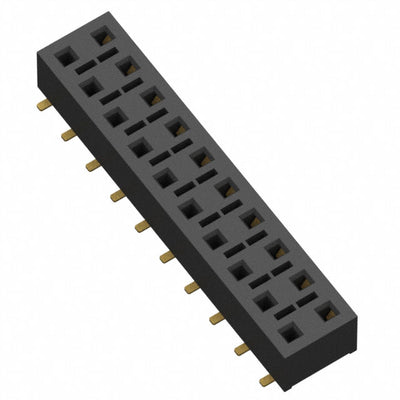 HLE-110-02-G-DV-BE-P-TR by Samtec Inc. - CONNECTOR RECPT 20POS 0.1 GOLD SMD