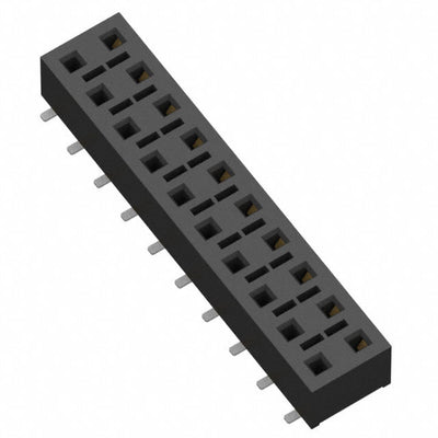 HLE-110-02-SM-DV-BE by Samtec Inc. - CONNECTOR RECPT 20POS 0.1 GOLD SMD