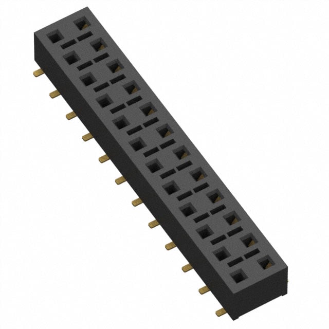 HLE-112-02-G-DV-BE-K by Samtec Inc. - CONNECTOR RECPT 24POS 0.1 GOLD SMD