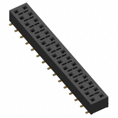 HLE-115-02-G-DV-BE-K-TR by Samtec Inc. - CONNECTOR RECPT 30POS 0.1 GOLD SMD