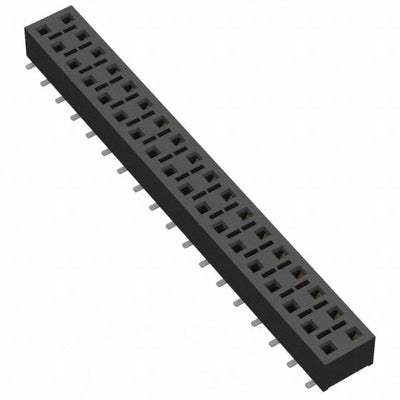 HLE-118-02-SM-DV-BE-P by Samtec Inc. - CONNECTOR RECPT 36POS 0.1 GOLD SMD