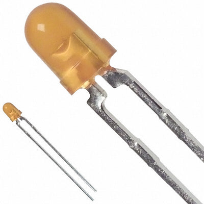 HLMP-1401-D0002 by Broadcom Limited - LED YELLOW DIFFUSED T-1 T/H