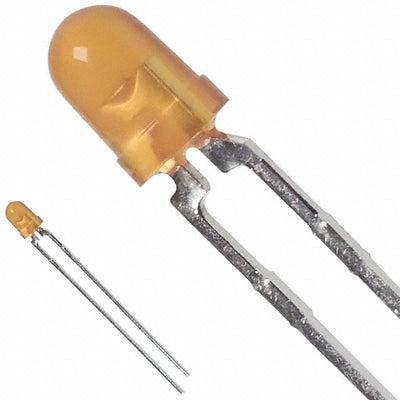 HLMP-1401 by Broadcom Limited - LED YELLOW DIFFUSED T-1 T/H