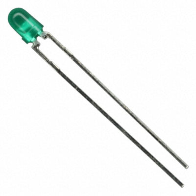 HLMP-1503-D0000 by Broadcom Limited - LED GREEN DIFFUSED T-1 T/H